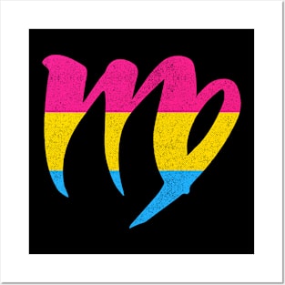 Pansexual Virgo Pride Flag Zodiac Sign Posters and Art